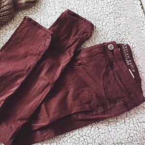 Maroon Stretchy Pants